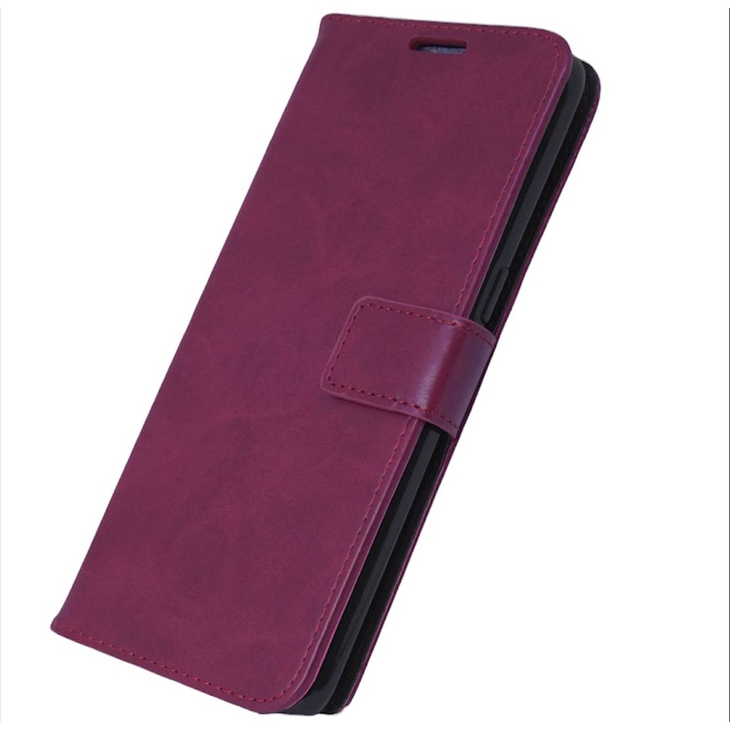 Custodia Portafoglio In Pelle PU Effetto Scamosciato Per Asus Zenfone Max Pro M1 - Flip Cover Con Carte E Stand (Nero) - 2