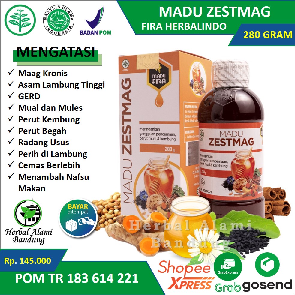 Jual Madu Zestmag Original Atasi Asam Lambung Gerd Maag Kronis Dan