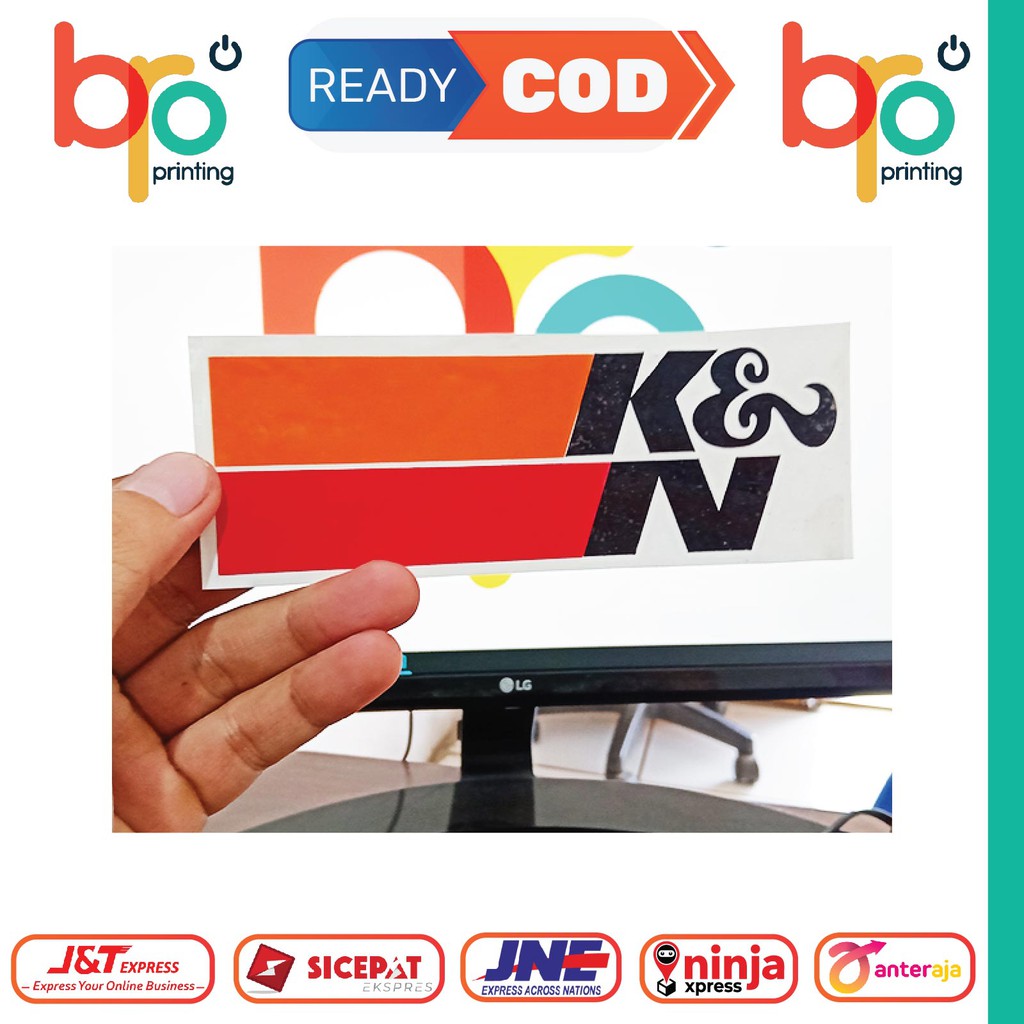 Jual STIKER K&N UNTUK AKSESORIS MOBIL ATAU MOTOR CUTTING STICKER ...