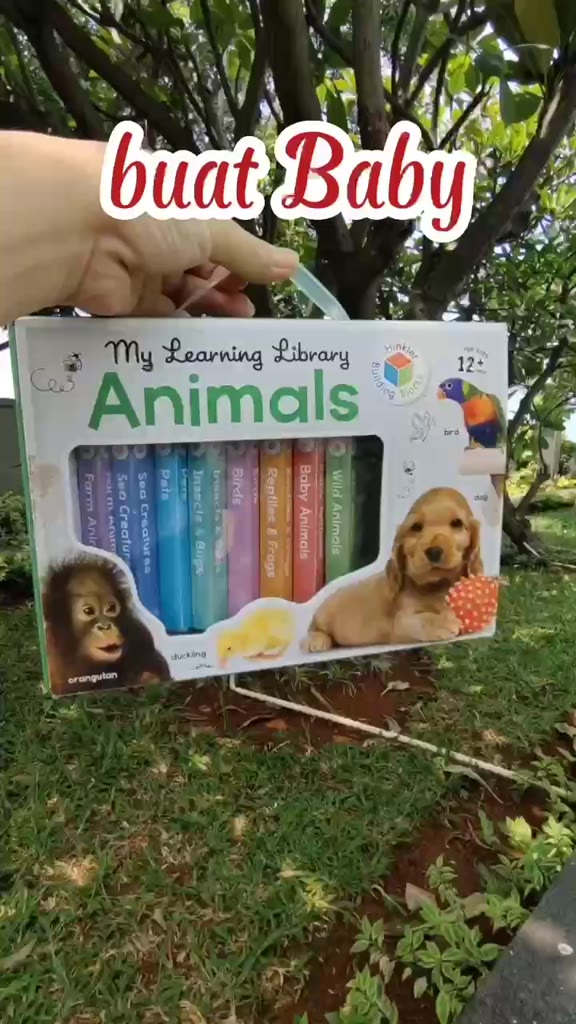 Jual [Hinkler] My Learning Library Animals (1 box isi 8 board books ...