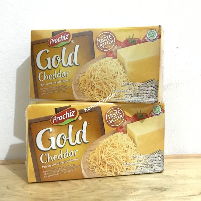 Jual PROCHIZ GOLD KEJU CHEDDAR 170GR PROCESSED CHEESE KOTAK BALOK ...