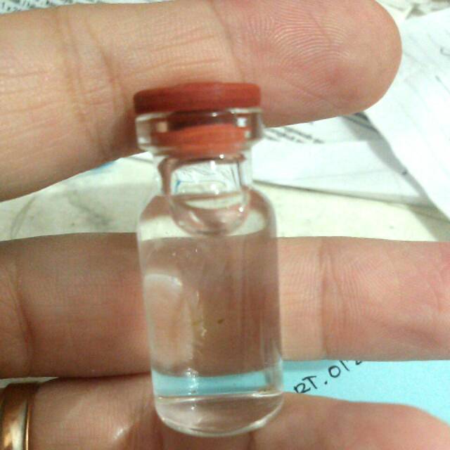 Jual Botol Kaca Vial Ml Mili Beling Sample Sampel Tutup Karet Vape Minyak Tepung Garam Obat