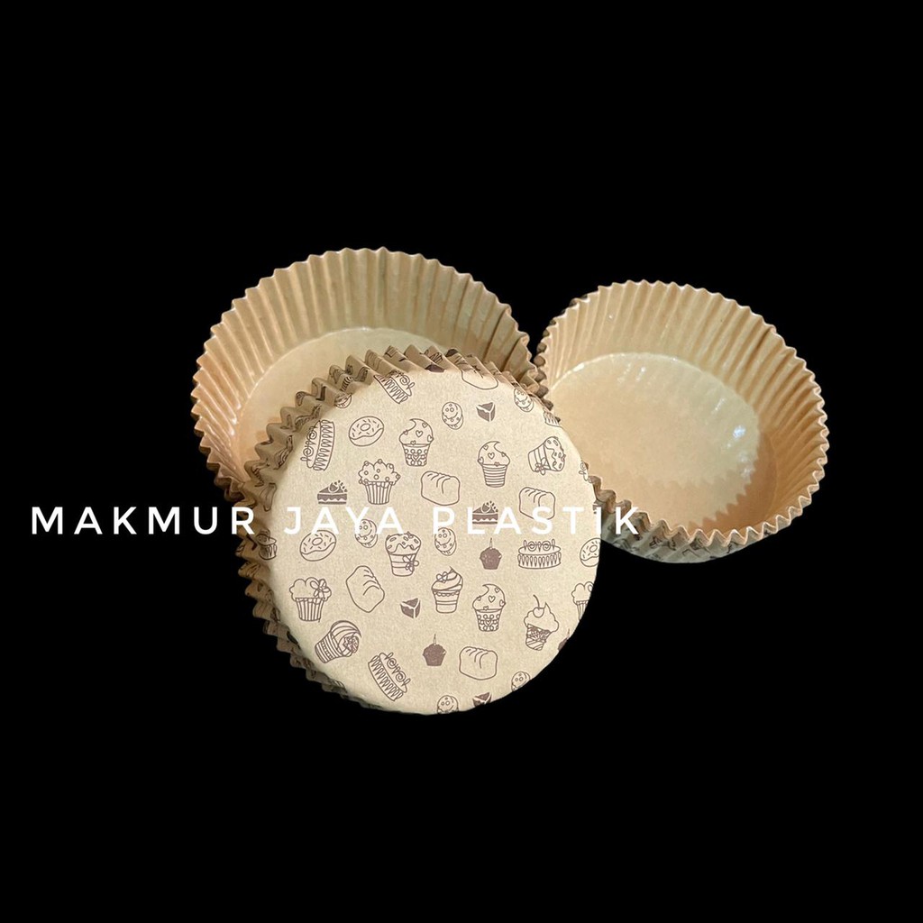 Jual [ CAKE CASE LAMINASI BULAT - 10 PC ] PAPER CUP TAHAN PANAS KERTAS ...