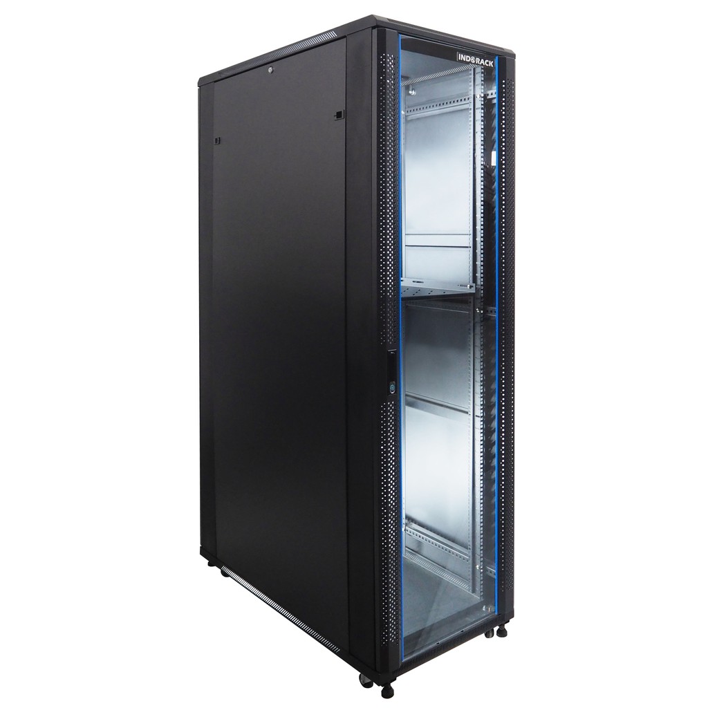 Jual INDORACK IR11545G CLOSE RACK 45U DEPTH 1150MM GLASS DOOR - RACK ...