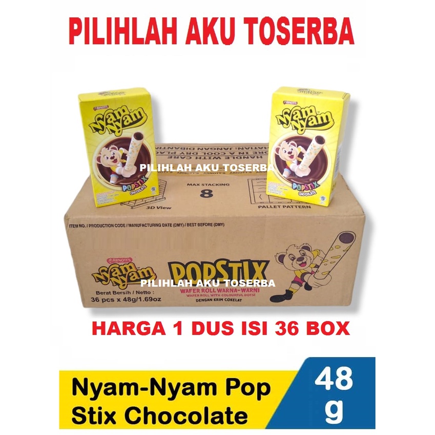 Jual Arnott's Nyam Nyam POPSTIX / POP STIX CHOCOLATE 48 gr - (HARGA 1 ...