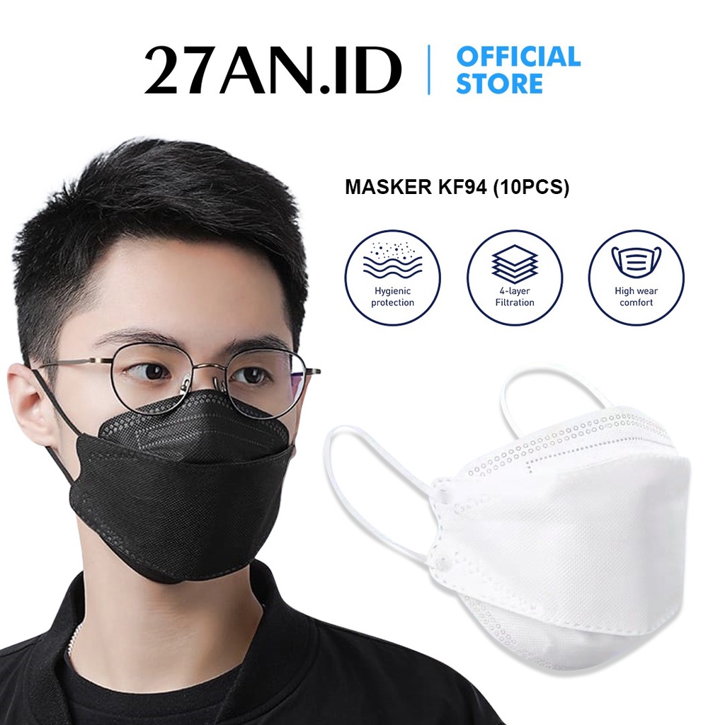 Jual ( 27AN.ID ) Masker KF94 Protective Mask Isi 10PCS H220 Masker
