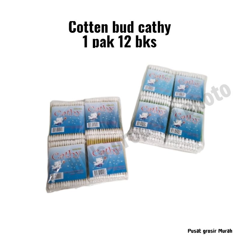 Jual (12pcs) Cotten bud cathy murah grosir coten bud anak dewasa