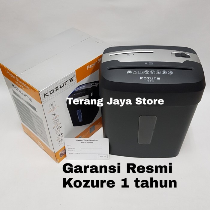 Jual MESIN PENGHANCUR KERTAS KOZURE KS918 PAPER SHREDDER KOZURE KS-918 ...