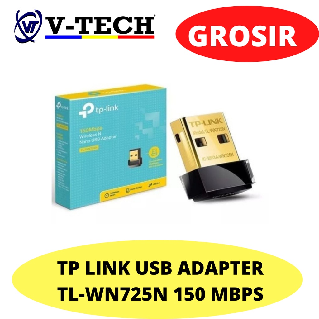 Jual TP LINK USB ADAPTER TL-WN725N 150 MBPS | Shopee Indonesia