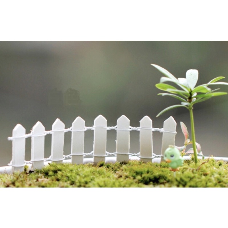 Jual miniatur pagar kayu warna warni utk terrarium, diorama, maket, art