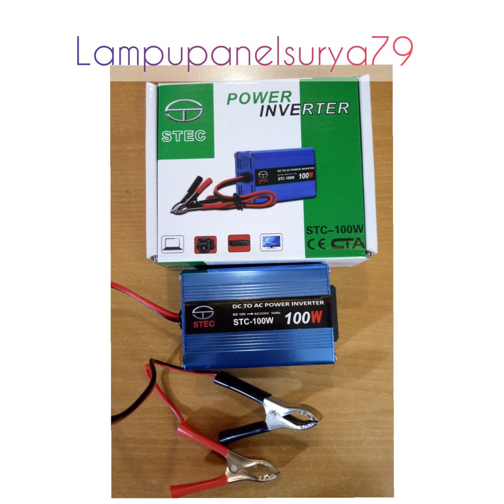 Jual Power Inverter Stec Stc Dc To Ac Watt V W Modif Shopee