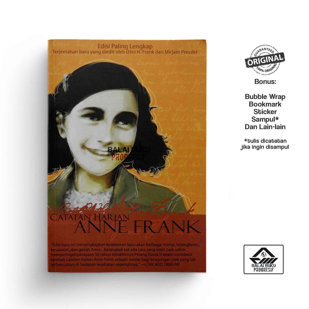 Jual Catatan Harian Anne Frank Anne Frank Shopee Indonesia 