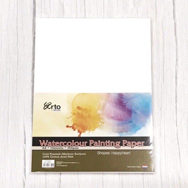Jual Arto Cotton Watercolor Paper A4 10Sheets 300gsm Shopee Indonesia