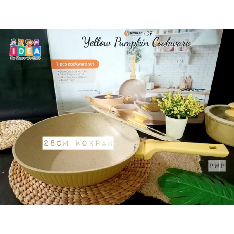 Jual Yellow Pumpkin ll Panci Kuning ll Eceran ll Ready ll Teflon ll ...