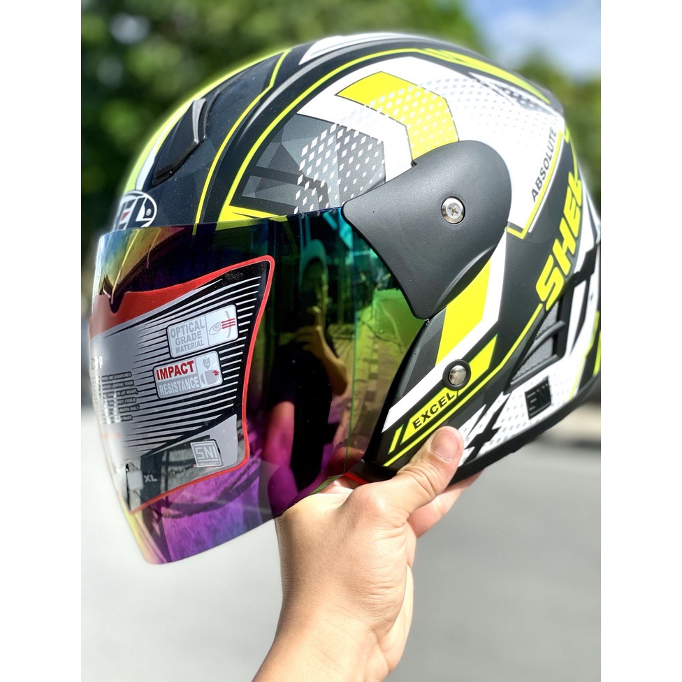 Jual Helm Half face Motor Sni Dewasa Shell Matrix | Shopee Indonesia
