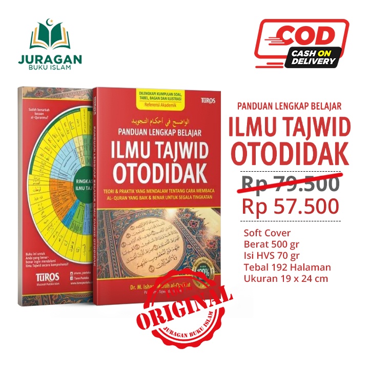 Jual Panduan Lengkap Belajar Ilmu Tajwid Otodidak - Turos | Shopee ...