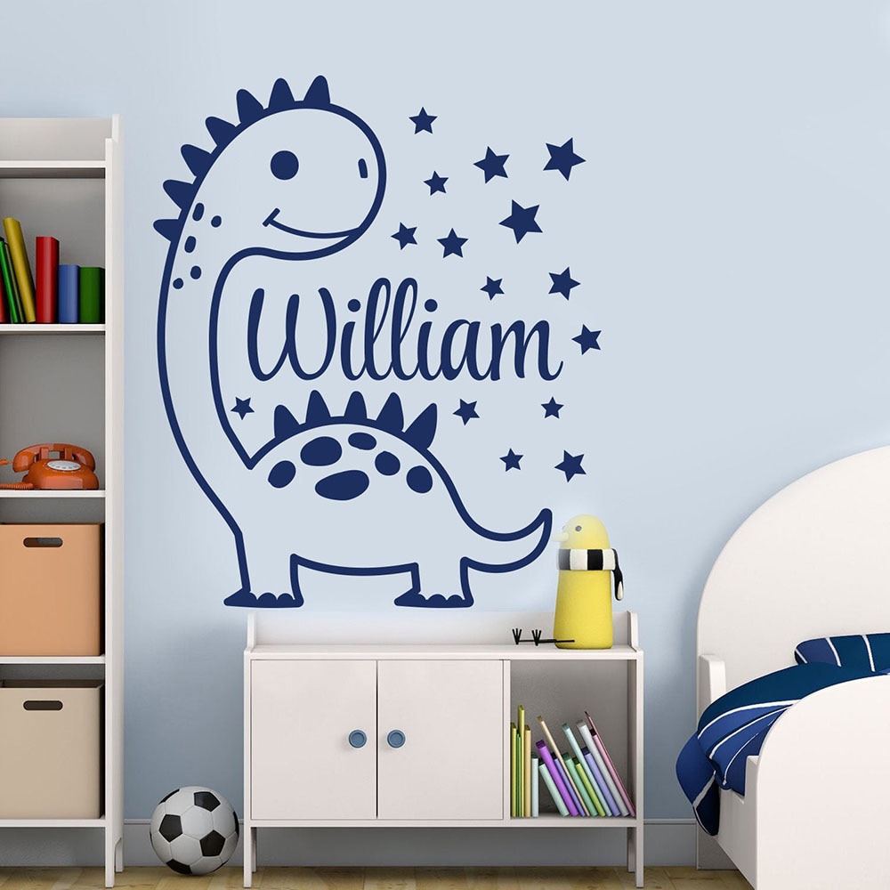 Jual Stiker Dinding Aesthetic Kamar Tidur Anak Custom Nama | Shopee