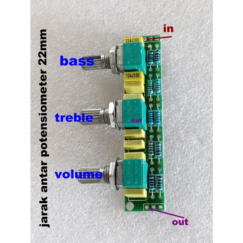 Jual AEBDG Stereo Pasif Tone control Mini Desain / tone control volume