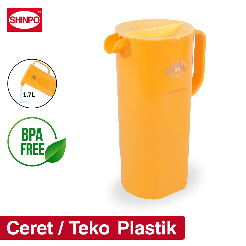 Jual Shinpo Ceret Teko Plastik 17 Liter Tempat Air Minum Mineral Eskan Sapporo Plastic 7093
