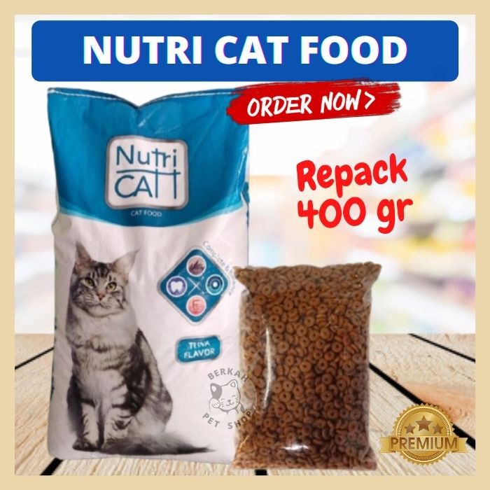 Jual Makanan Kucing Dewasa Adult Kering Nutri Cat Food Tuna Repack