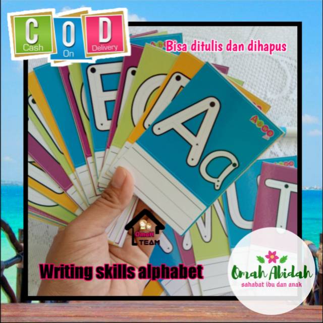 Jual WRITING SKILLS ALPHABET - KARTU TULIS HAPUS | Shopee Indonesia