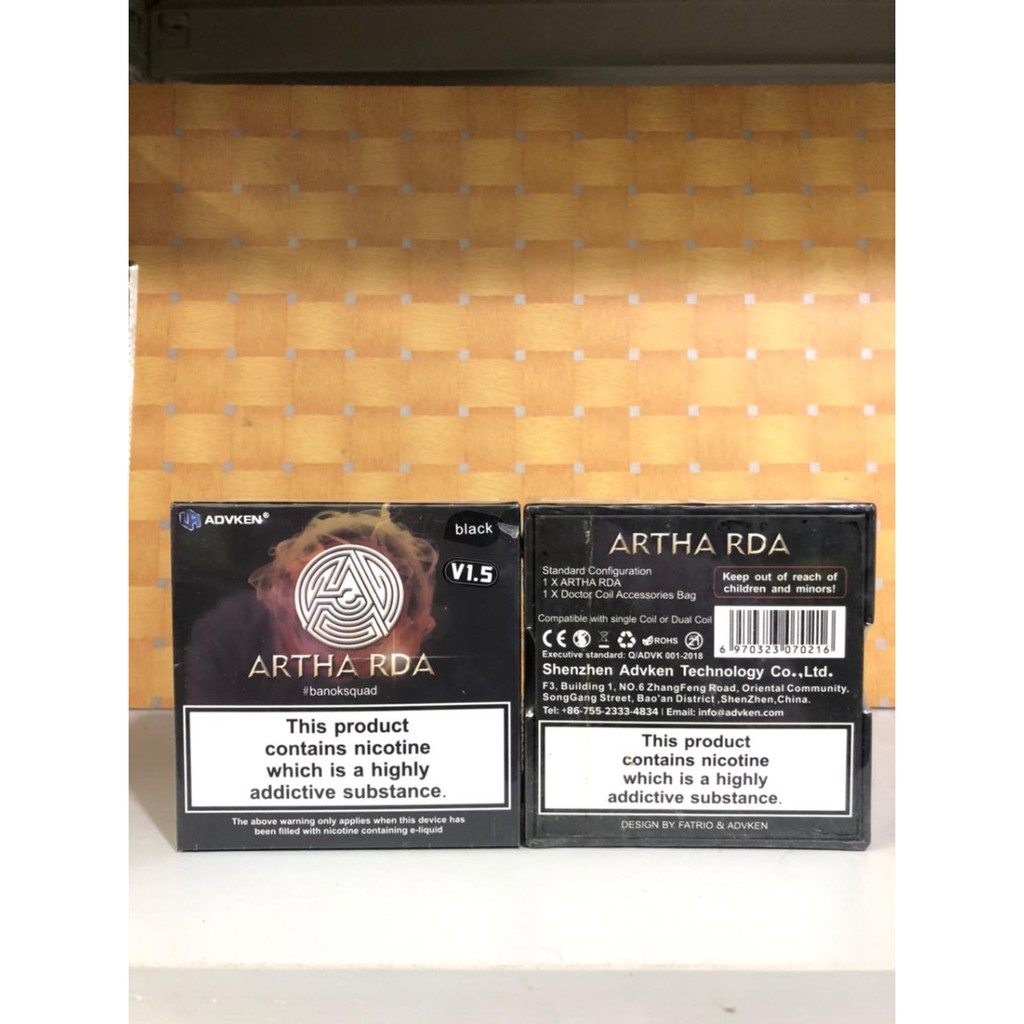 Jual Artha RDA V1.5 Atomizer 100% Authentic by Advken x Fatrio | Shopee ...