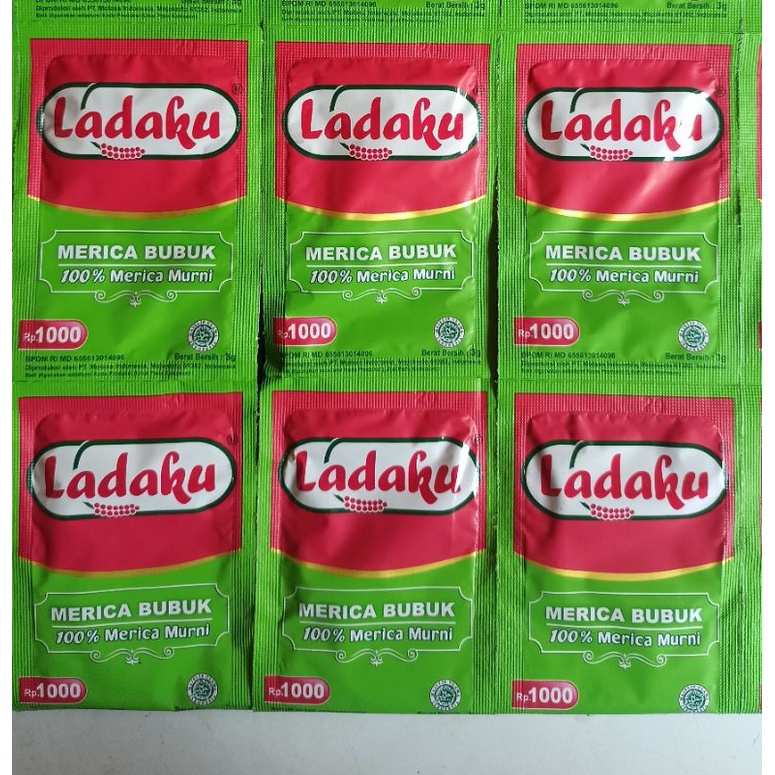 Jual Ladaku Merica Bubuk Lada Sachet 1 Renceng 12 sacet | Shopee Indonesia