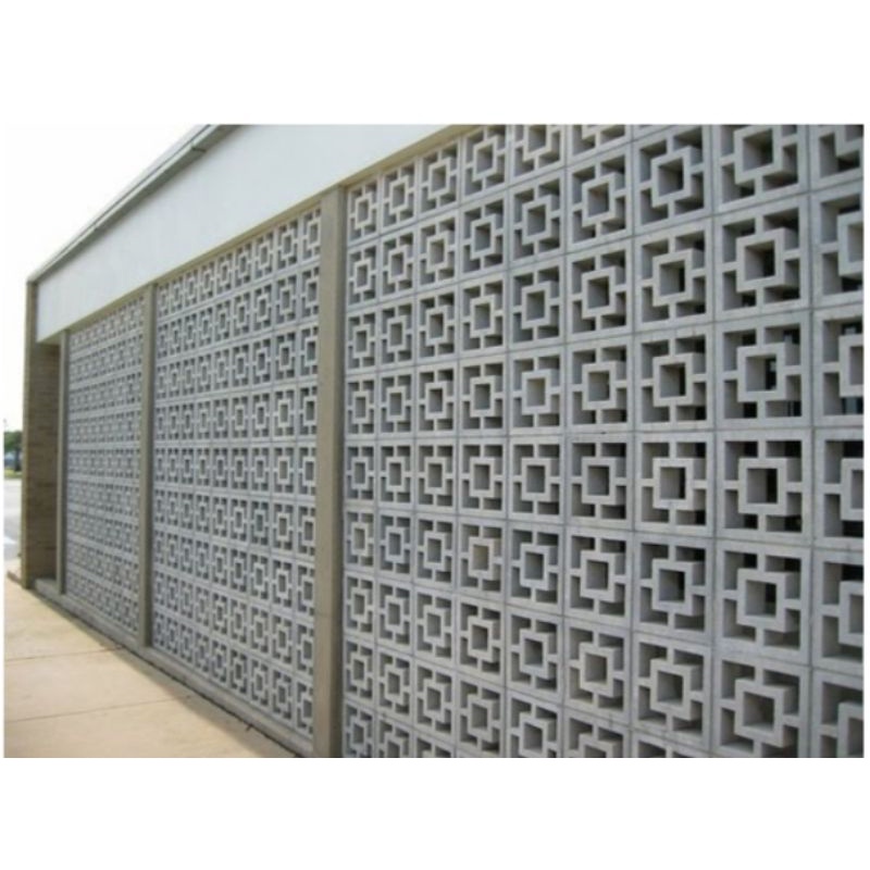 Jual roster beton /moderen / minimalis / lubang angin kotak bolong abu ...