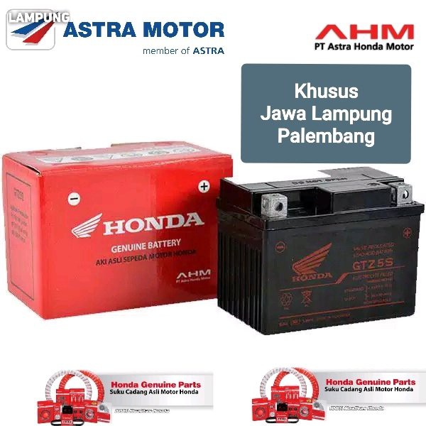 Jual ACCU / AKI / BATTERY - BEAT FI GTZ5S GS - ORIGINAL AHM | Shopee
