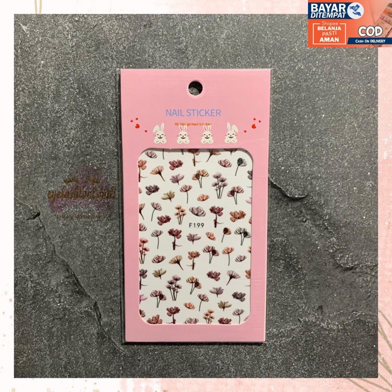 Jual Stiker Water Decal Nail Art Gel Extension Shopee Indonesia