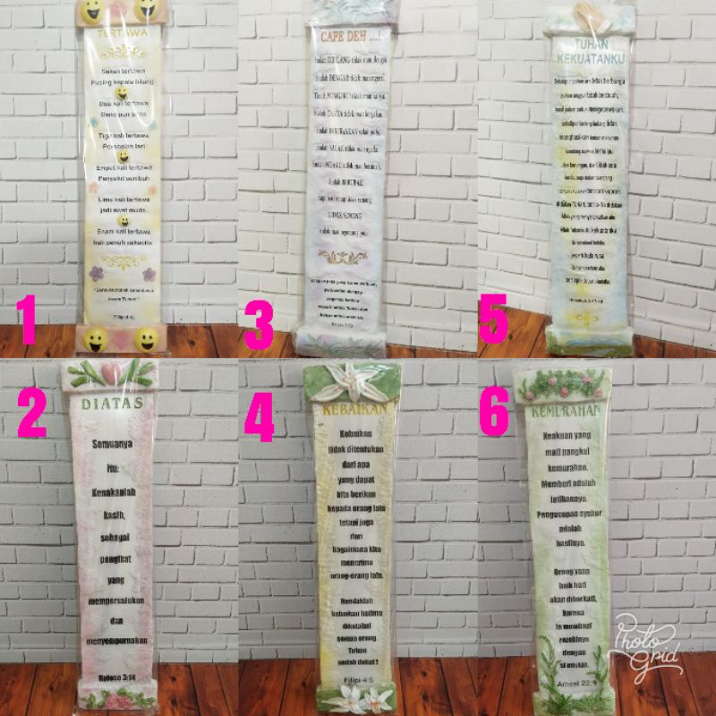 Jual Plakat Resin Spanduk Pajangan Hiasan dinding rohani kristen ...