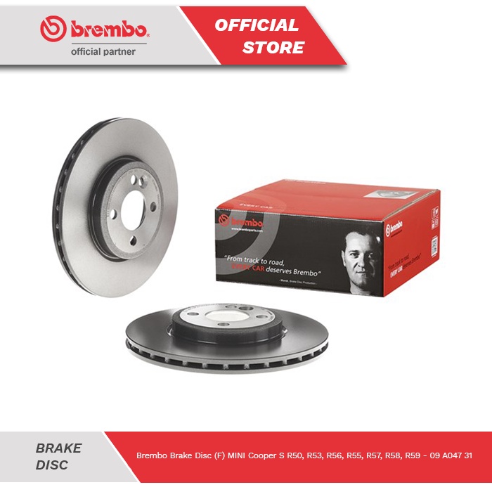 Jual Brake Disc Front / Piringan Rem Depan Brembo Mini Cooper S