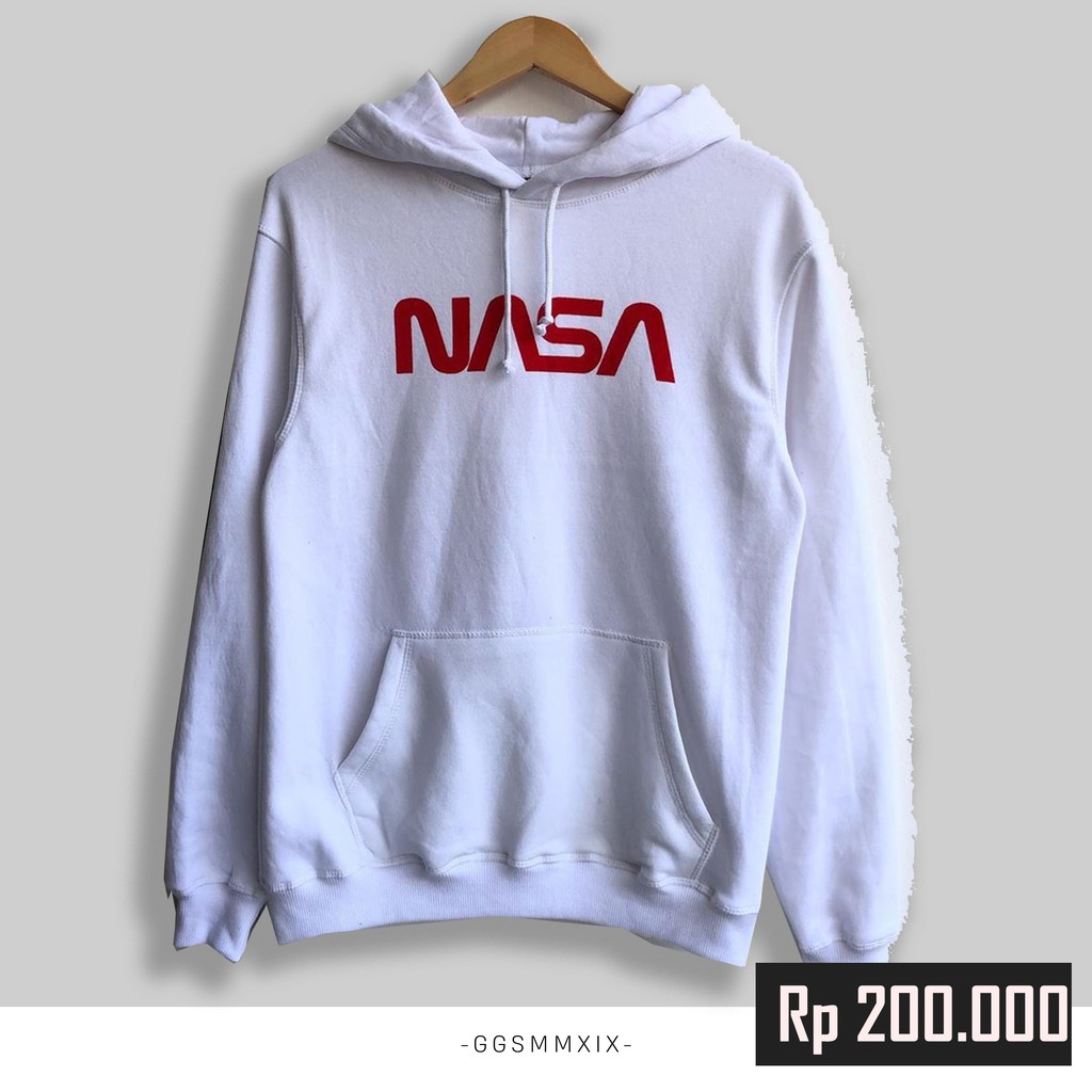 Jual Hoodie H M Nasa Original White Hoodie Nasa By H M Original