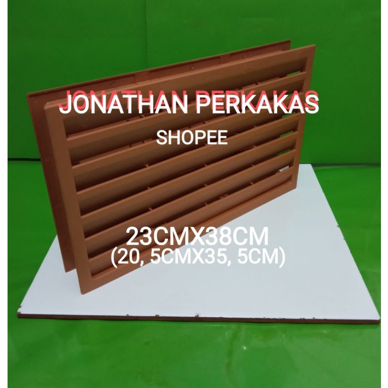 Jual jalusi pintu kamar mandi plastik warna coklat | Shopee Indonesia