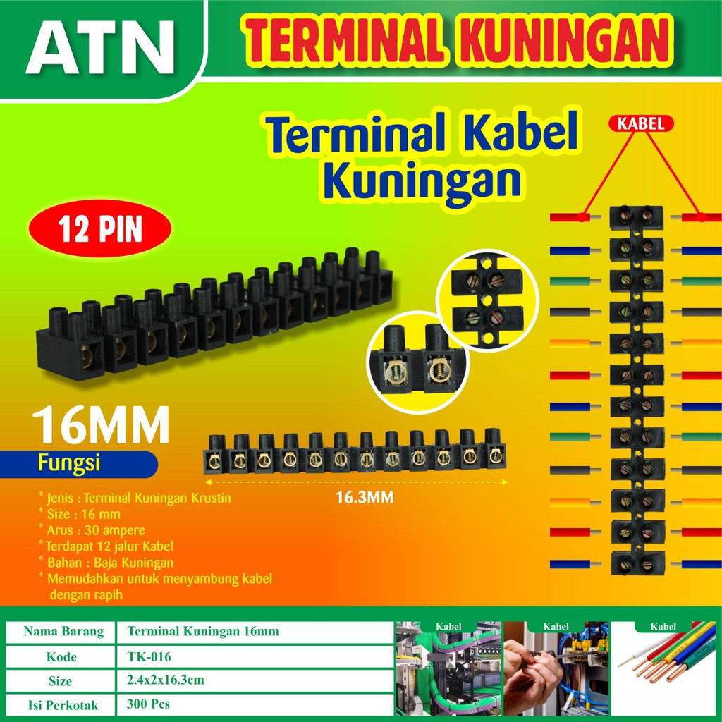 Jual COD-Terminal Blok Krustin 4mm/6mm/10mm/16mm/25mm 4A/6A/10A/30A ...