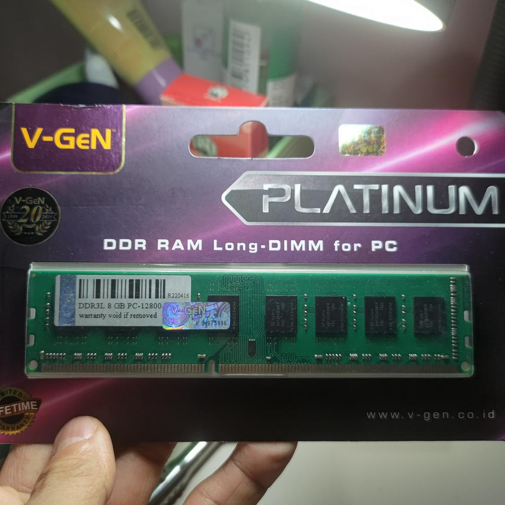 Jual Dimm RAM Vgen V-gen Platinum 8GB DDR3L 12800 Resmi | Shopee Indonesia