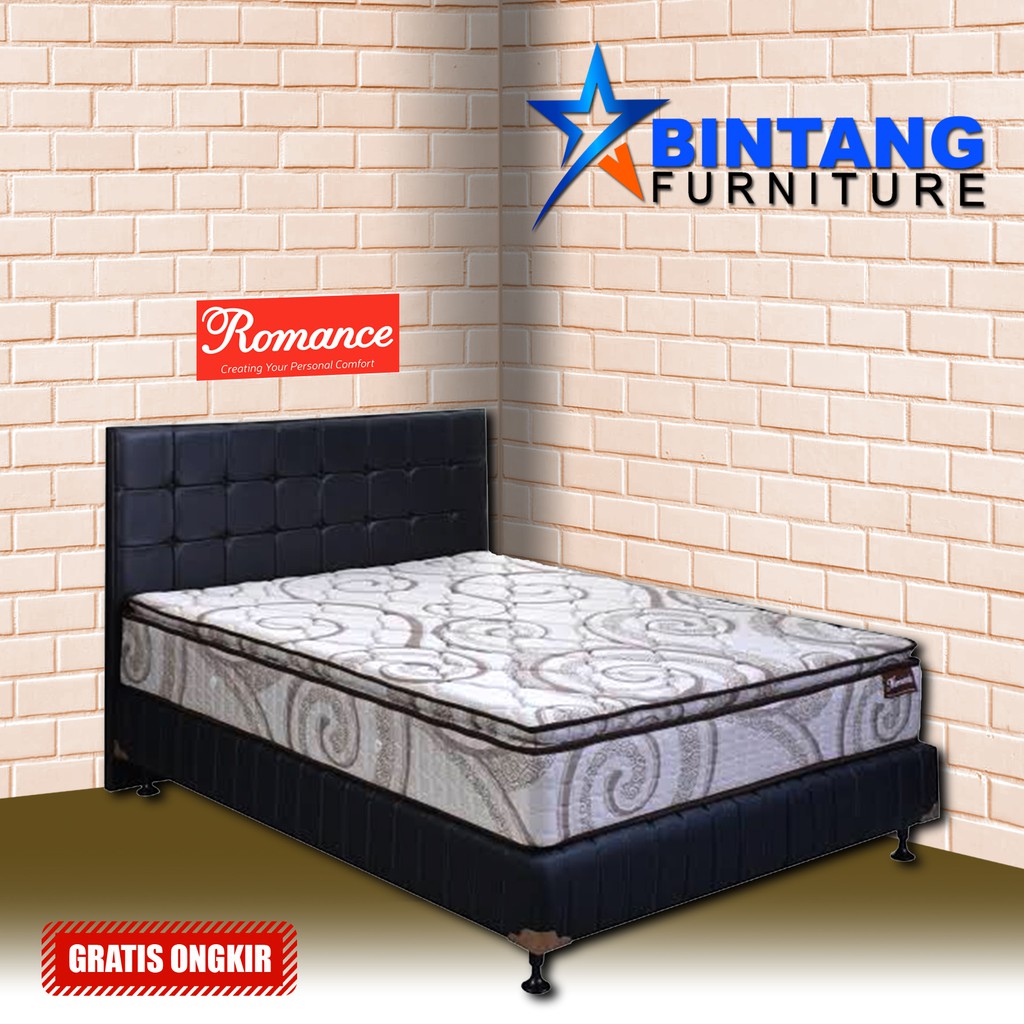 Jual Spring Bed Set ROMANCE Feelings Plush Top 160 x 200 cm Shopee