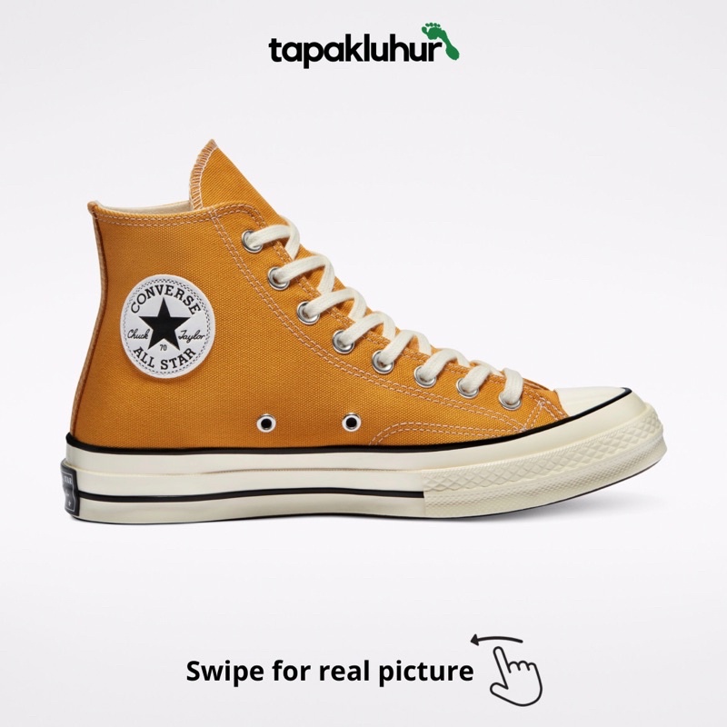 Jual CONVERSE CHUCK TAYLOR 70 70S HI HIGH SUNFLOWER EGRET RESMI PT MAP Shopee Indonesia