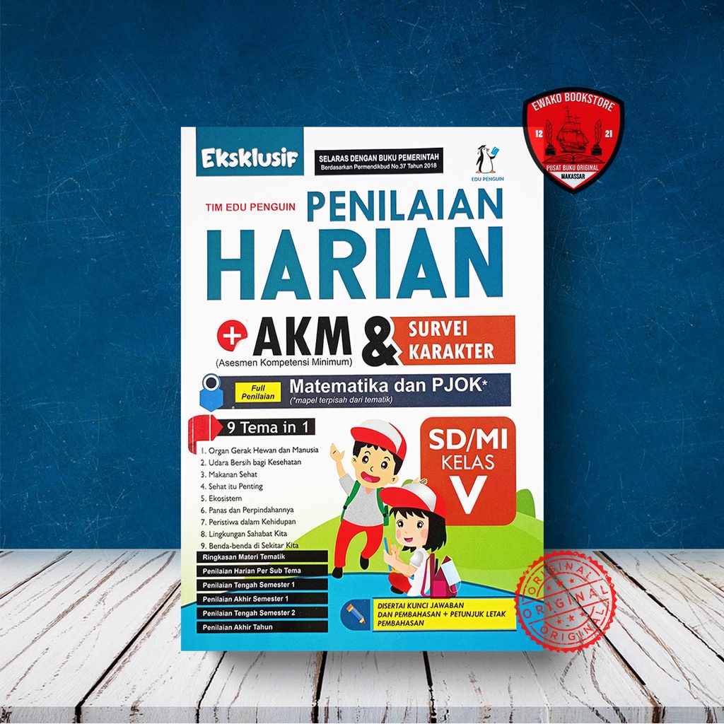 Jual Buku Penjunjang Sd Eksklusif Penilaian Harian Akm Sdmi Kelas 5 Shopee Indonesia 