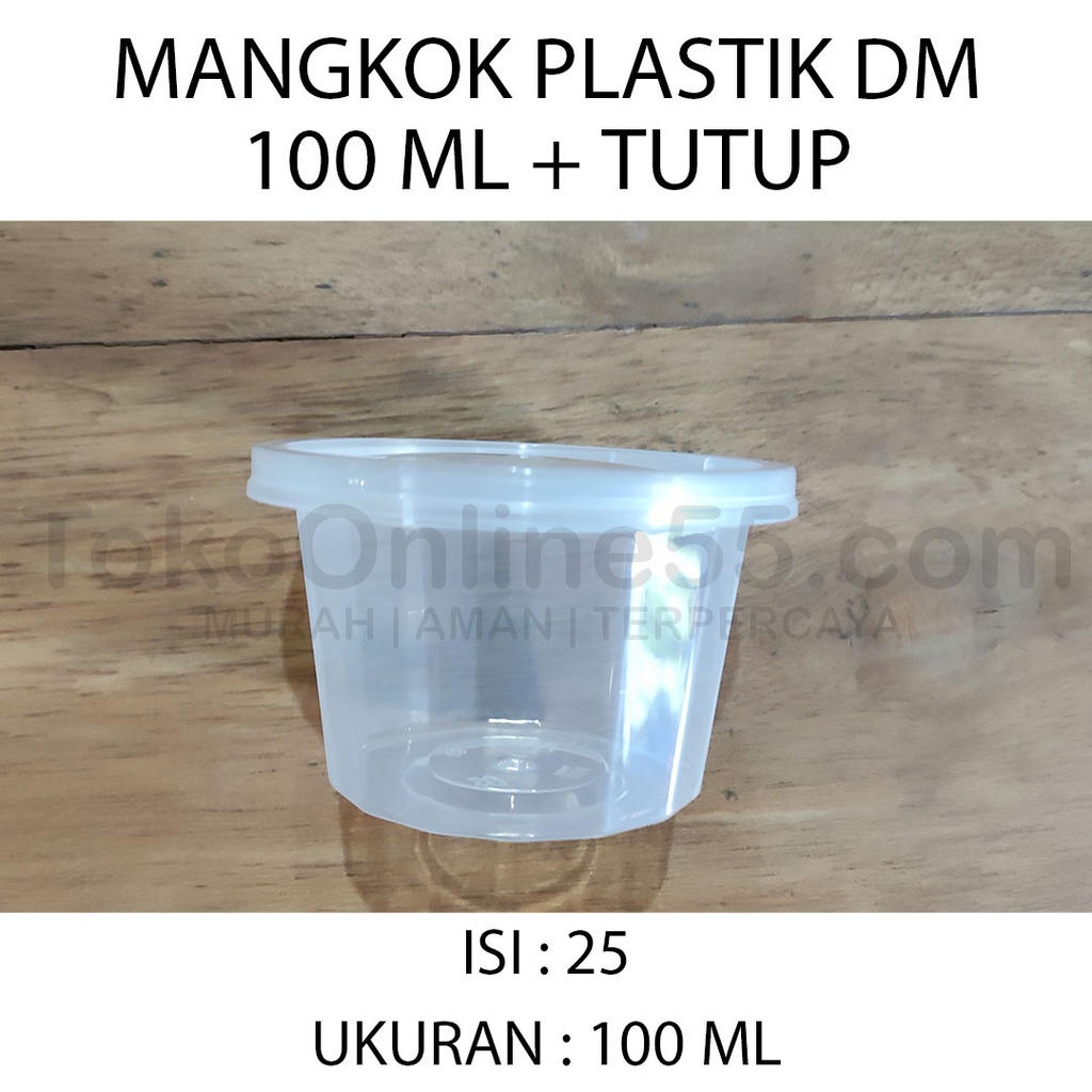 Jual Mangkok Plastik 100 Ml Tempat Makan Plastik Cup Puding Sambal Tutup Shopee Indonesia 9334