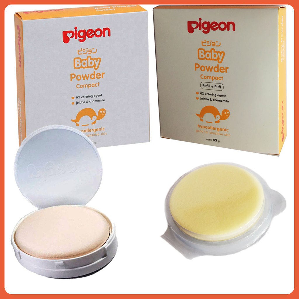 Jual PIGEON Baby Compact Powder Hypoallergenic 45gr Bedak Bayi