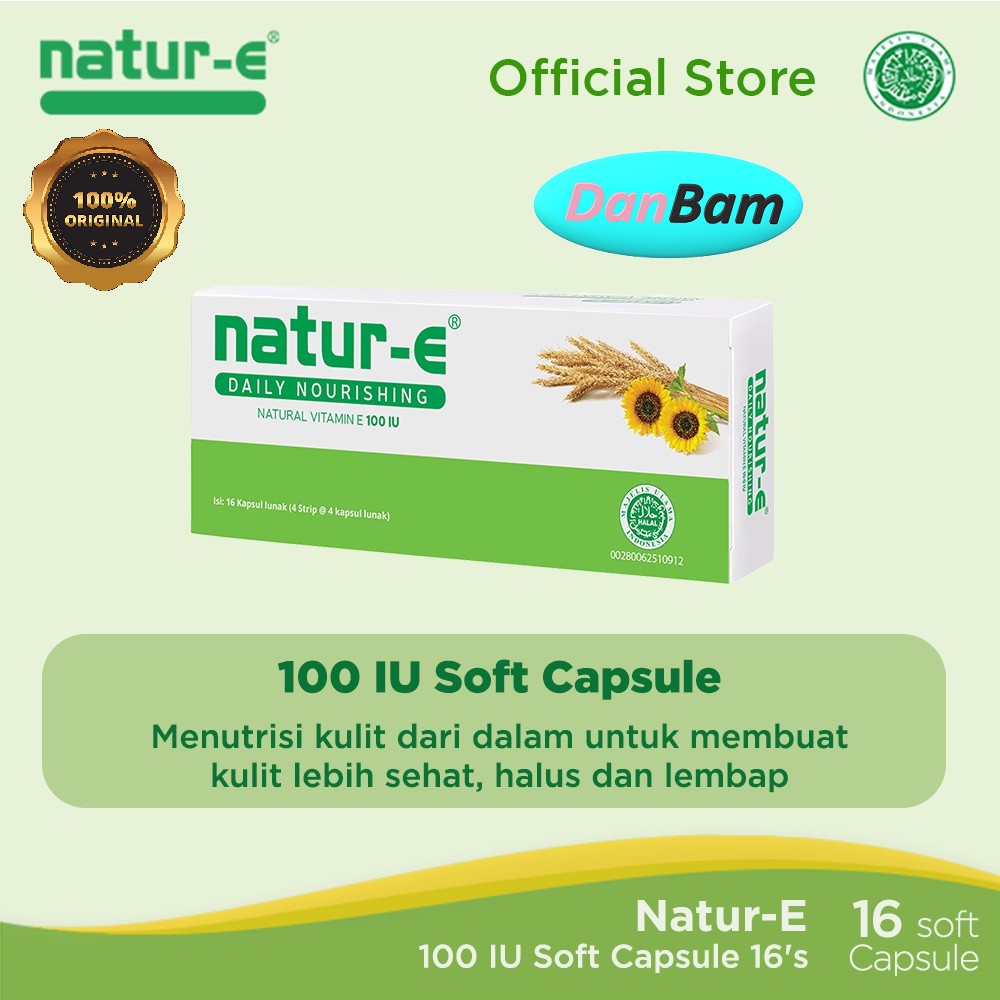 Jual Natur E 100 Iu Soft Capsule 16s Danas16s Shopee Indonesia 8864