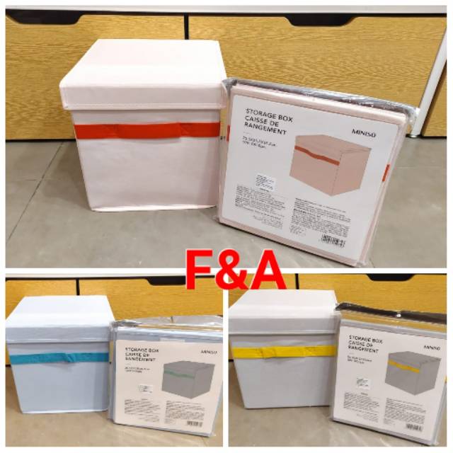 Jual Miniso Original | 3wrn Storage Box Caisse De Rangement | Shopee ...