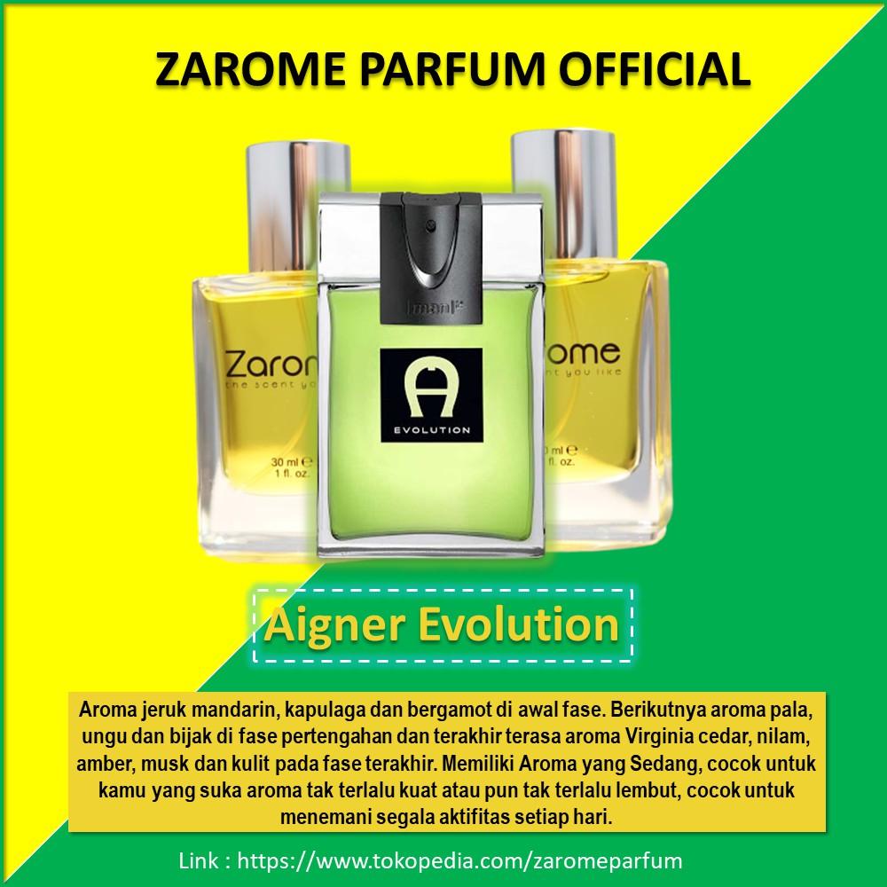 Zarome Parfum Inspired Aigner Evolution Ketahanan 12 Jam