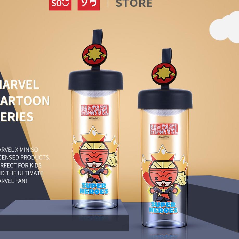 Jual Trend - Miniso Official Marvel Bottle 450ML /Botol Minum Botol ...