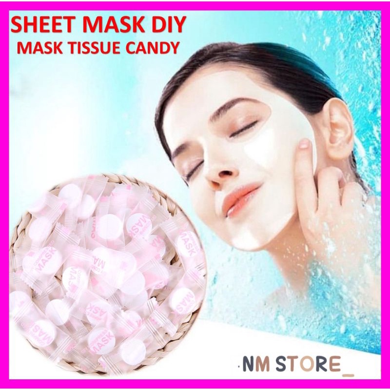 Jual DIY COMPRESSED PAPER SHEET MASK/ TABLET MASK/ MASKER PERMEN ...