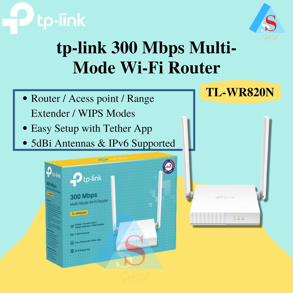 Jual Tp Link Tl Wr820n 300 Mbps Multi Mode Wi Fi Router Shopee Indonesia 4686