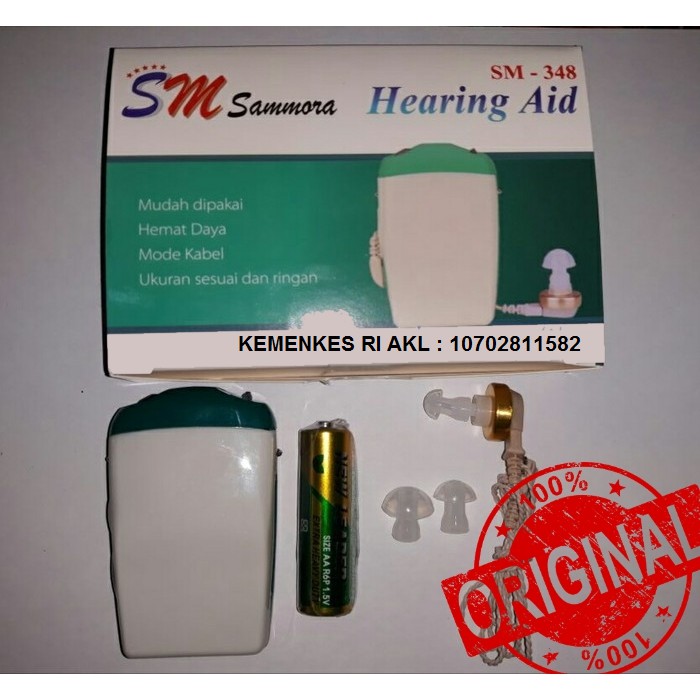 Jual Hearing Aid Sammora / Alat Bantu Dengar Pakai Kabel / Jernih Sm ...