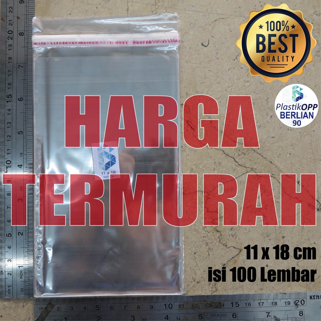 Jual Plastik 11x18 cm Plastik OPP Seal Plastik OPP Lem Plastik Opp ...
