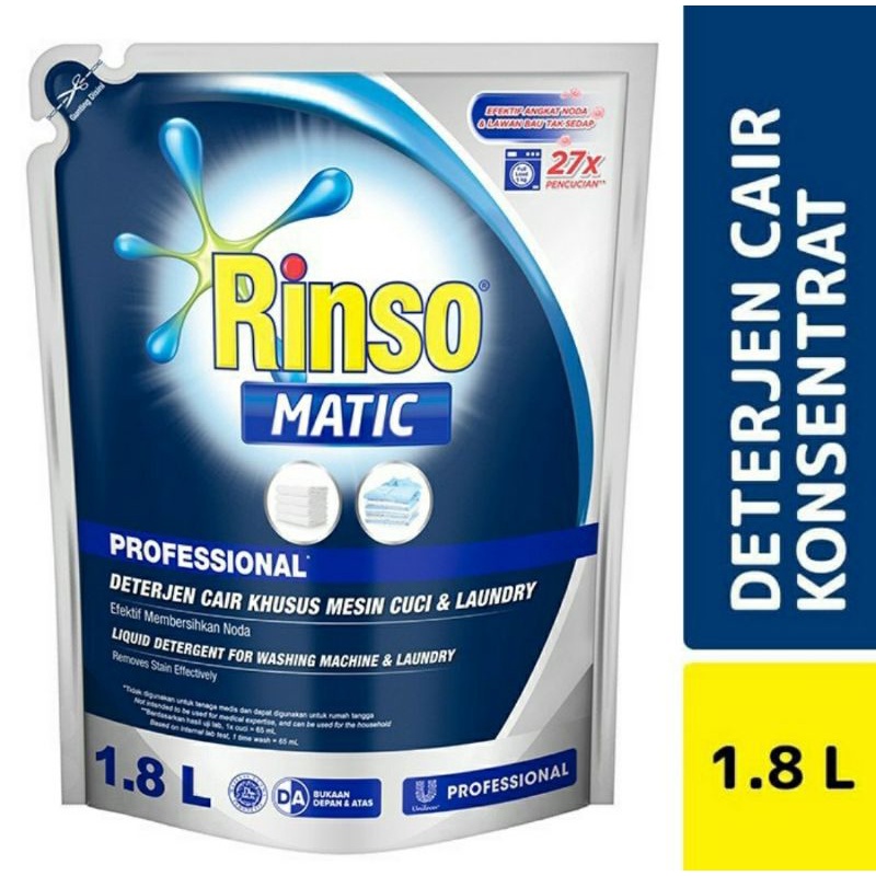 Jual RINSO MATIC LIQUID 1,65 L | Shopee Indonesia